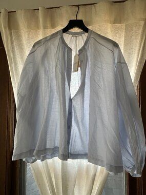 Doen "The Jane" Blouse in Seagull